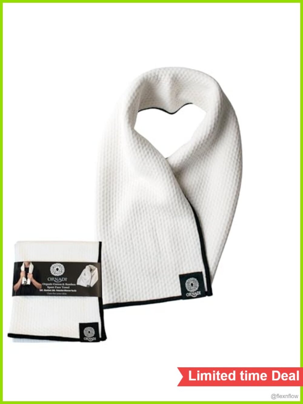Bamboo Viscose Organic Cotton Gym Towel Extra Soft Sweat Face Cloth